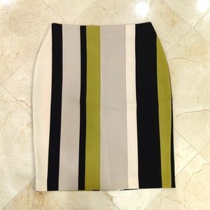 Battibaleno Black Green Cream Skirt Size 6